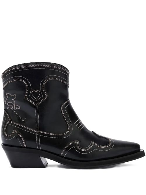 GANNIStivali a punta Ganni | B1010028475 BLACK/PINK